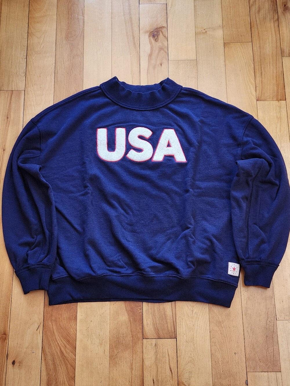 Aerie USA Alumni Mockneck Sweatshirt - XS